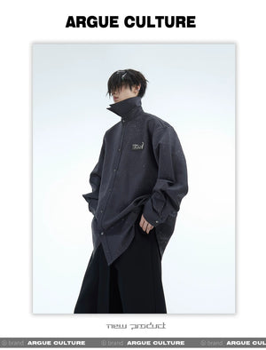 desc::metallic-flame-shimmer-oversized-button-up-shirt-detail-img-12