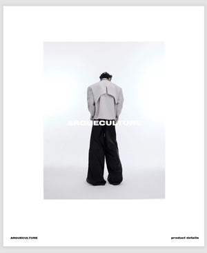 desc::metallic-liquid-crop-jacket-avant-garde-streetwear-detail-img-7