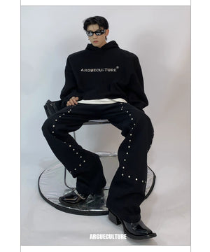 desc::metallic-print-fleece-hoodie-with-padded-shoulders-detail-img-6