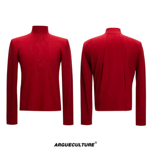 mock-neck-spine-embroidery-long-sleeve-streetwear-tee-black