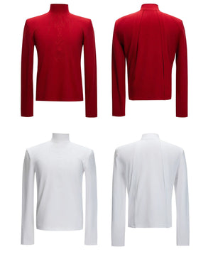 desc::mock-neck-spine-embroidery-long-sleeve-streetwear-tee-detail-img-9