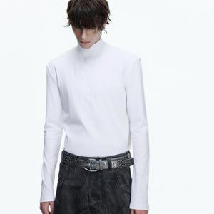 Unisex styling of the spine embroidery long sleeve base layer