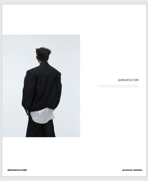 desc::neo-chinese-pleated-frog-button-blazer-jacket-detail-img-13