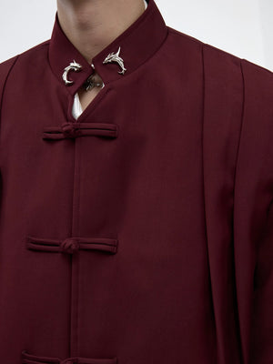 Detailed texture of the premium pleated non-iron fabric