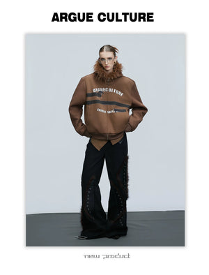 desc::oversized-dachshund-fur-collar-zip-up-hoodie-for-men-detail-img-9