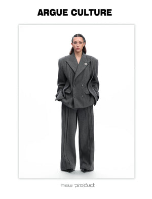 desc::oversized-deconstructed-wool-blazer-set-with-cinched-waist-detail-img-13