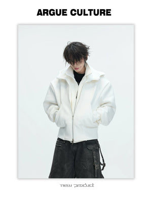 desc::oversized-fake-two-piece-sherpa-lined-hoodie-detail-img-1