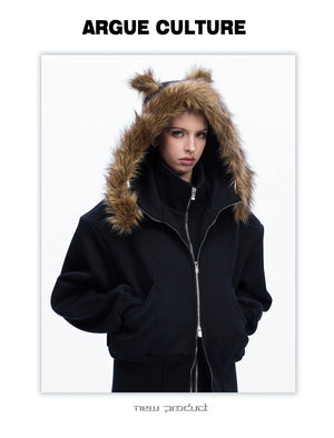 desc::oversized-fake-two-piece-sherpa-lined-hoodie-detail-img-14