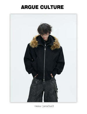 desc::oversized-fake-two-piece-sherpa-lined-hoodie-detail-img-5