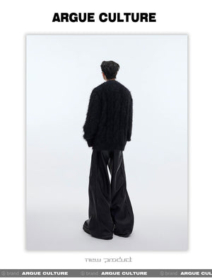 desc::oversized-faux-mink-v-neck-sweater-mens-streetwear-detail-img-6