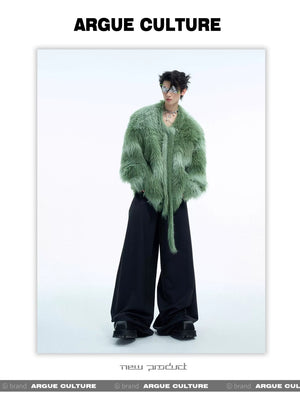 desc::oversized-fuzzy-striped-cardigan-with-scarf-detail-detail-img-2