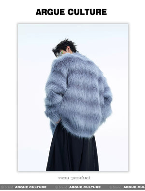desc::oversized-fuzzy-striped-cardigan-with-scarf-detail-detail-img-7
