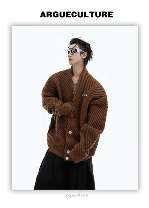 desc::oversized-heavyweight-ribbed-v-neck-knit-cardigan-detail-img-24