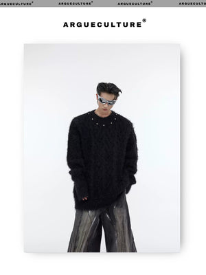 desc::oversized-metal-button-knit-sweater-unisex-streetwear-detail-img-12