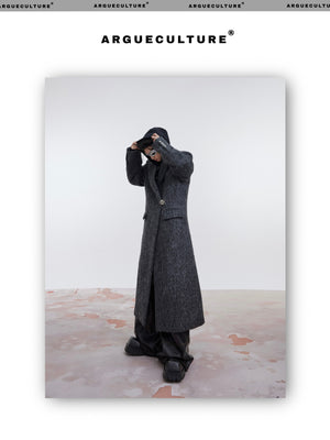 desc::oversized-shoulder-pad-wool-trench-coat-with-metal-buckle-detail-img-2