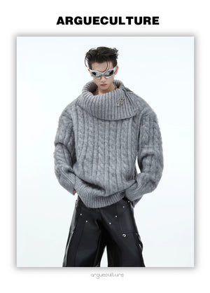 desc::oversized-split-neck-knit-sweater-urban-streetwear-men-detail-img-6