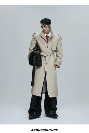 desc::oversized-stripe-patchwork-trench-coat-streetwear-long-jacket-detail-img-11