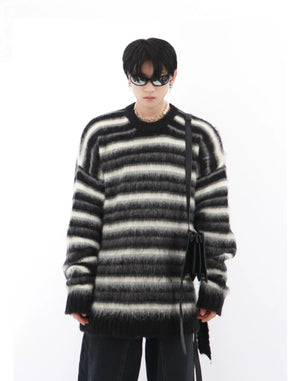 desc::oversized-striped-mohair-sweater-mens-loose-knit-pullover-detail-img-3