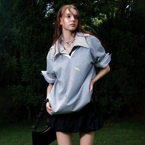 Close up of eco-friendly sticker graphic prints on cotton fabric