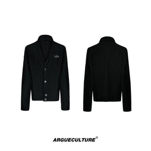 oversized-v-neck-knit-cardigan-with-metal-buttons-black