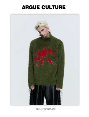 desc::oversized-year-of-the-horse-patchwork-mock-neck-sweater-detail-img-6