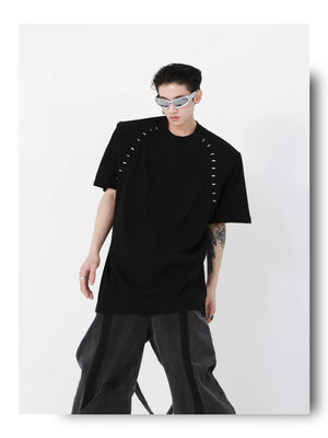 desc::padded-shoulder-metal-bead-boxy-tee-unisex-streetwear-detail-img-9