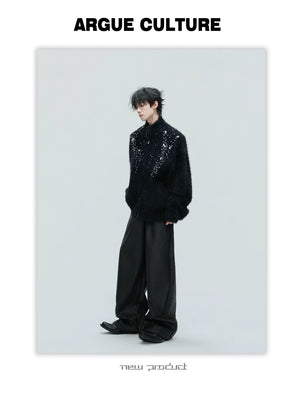 desc::pearl-accented-high-neck-wool-cardigan-slim-fit-knitwear-detail-img-10