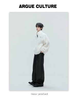 desc::pearl-accented-high-neck-wool-cardigan-slim-fit-knitwear-detail-img-5