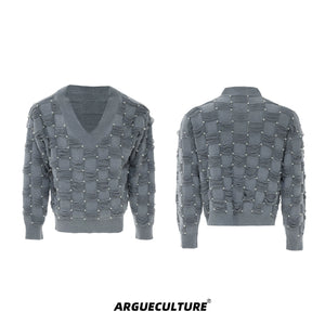 pearl-embellished-v-neck-deconstructed-knit-sweater-white