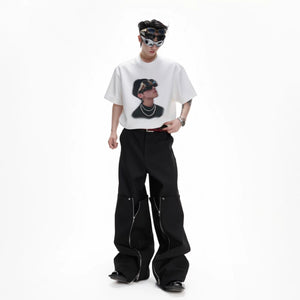 White variant of the icon series pearl art graphic t-shirt