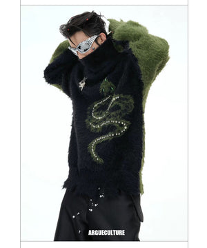 desc::pearl-snake-embellished-faux-mink-turtleneck-sweater-detail-img-15