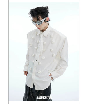 desc::pearl-tie-patchwork-shoulder-pad-shirt-oversized-detail-img-9