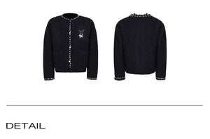 desc::pearl-trim-glitter-knit-jacket-loose-street-cardigan-detail-img-25