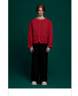 desc::pearl-trim-glitter-knit-jacket-loose-street-cardigan-detail-img-6