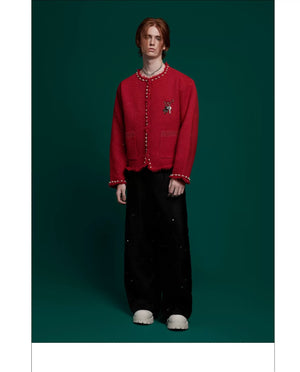 desc::pearl-trim-glitter-knit-jacket-loose-street-cardigan-detail-img-8