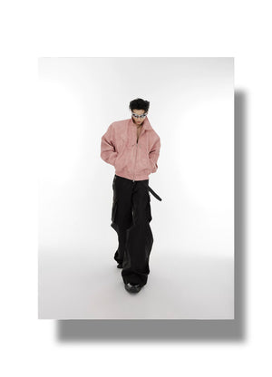 desc::pink-polka-dot-gradient-cropped-moto-jacket-for-unisex-detail-img-17