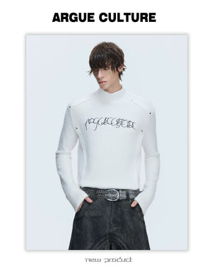 desc::plush-mock-neck-deconstructed-slim-long-sleeve-tee-detail-img-3