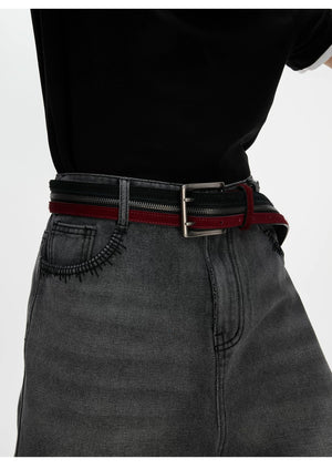 desc::pony-hair-double-zip-leather-belt-retro-streetwear-unisex-detail-img-7