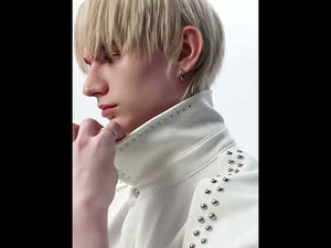 Video showing 360-degree view and multiple ways to style this half-zip streetwear polo shirt