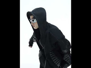 Video showcasing 360-degree view of the statement-making deconstructed hoodie with movement details