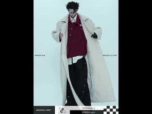 Longline Wool-Blend Overcoat with Dropped Shoulders video