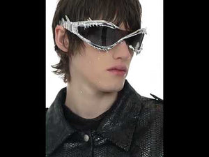 360-degree video showcasing the glossy croc-print jacket's streetwear design and luxurious sheen