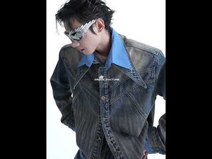 Video showcasing how to style this distressed denim jacket and jeans for different streetwear looks