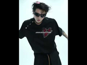 Irregular Neckline Cotton T-Shirt | Argue Culture video