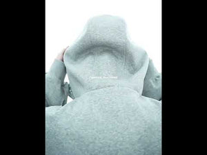 360-degree video showcasing all angles of the streetwear pearl-edge hoodie with drop-shoulder design