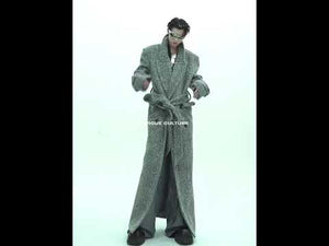 Belted Double-Breasted Wool-Blend Mid-Length Coat video