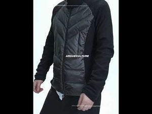 Cotton Down Jacket with Stand Collar | Spliced Outerwear video