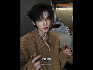 Wool Cashmere Faux-Layered Cardigan Sweater Jacket video
