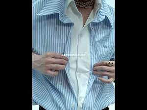 Layered Striped Short-Sleeve Shirt | Relaxed Fit video