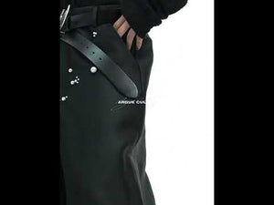 Video showing how pearl-embellished wide-leg pants move with fluid drape and comfortable fit